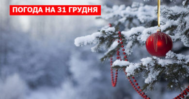 погода на 31 грудня